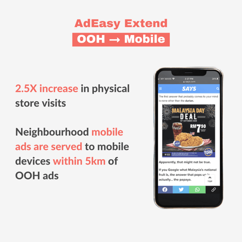 adeasy extend ooh mobile ads omnichannel advertising