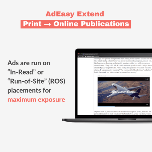 adeasy extend print online publication news ads omnichannel advertising