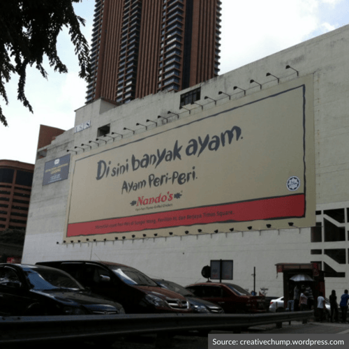 nandos malaysia billboard ad